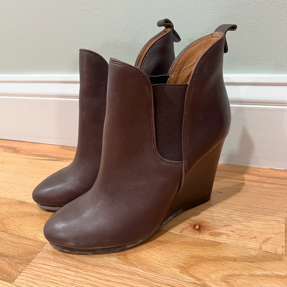 Coach Farrah Wedge Booties 8.5